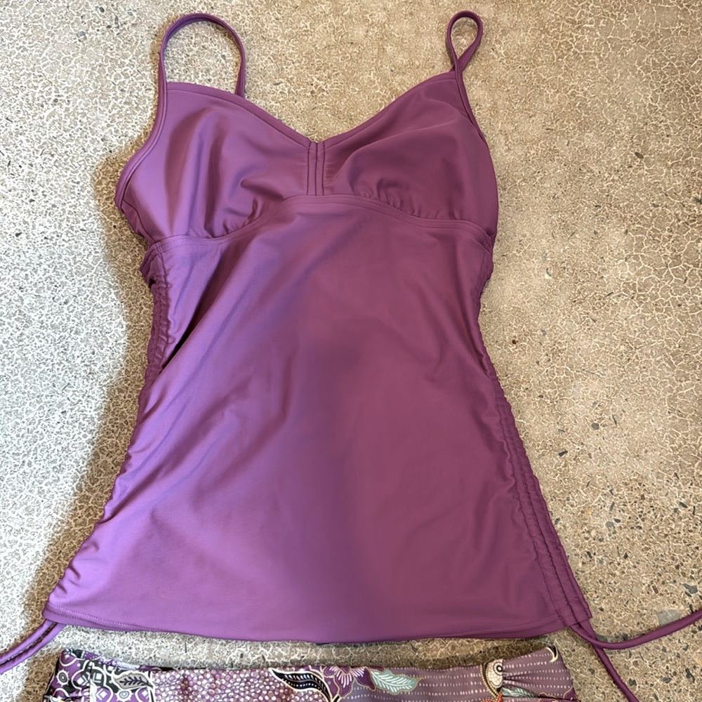 Prana pink tankini swim top XS